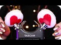 ASMR 16 Tascam EXTRA Deep Ear Triggers ✨ (NO TALKING) Ear Cleaning, Brushing, Crinkling, Mic Tapping