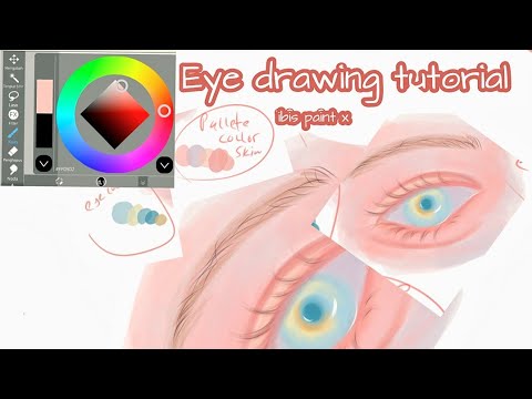 Eye Drawing Tutorial Ibis Paint X ( tutorial menggambar mata) - YouTube