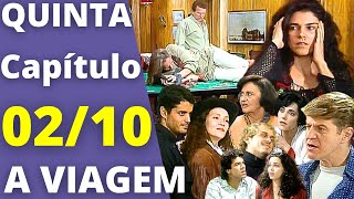 A VIAGEM Capítulo de hoje QUINTA 02/10 ESTELA É SALVA POR REGINA E AMARRA ISMAEL!