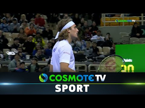 Τσιτσιπάς - Αντράντε 2 - 0 | Highlights - Davis Cup 2023 - 04/02/2023 | COSMOTE SPORT HD