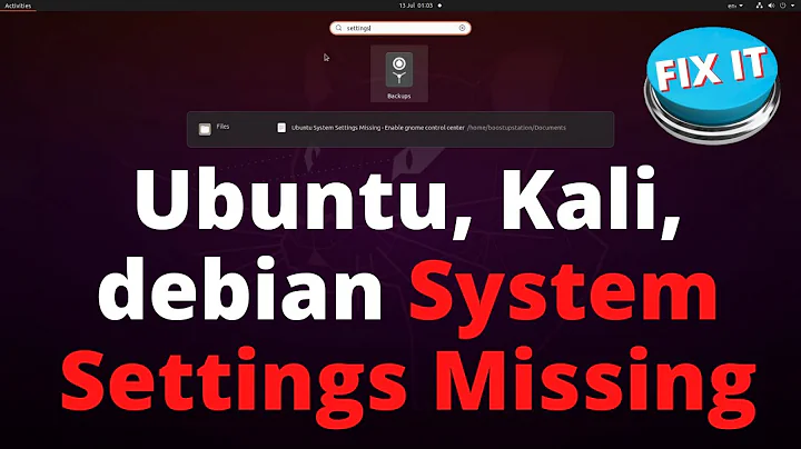 Ubuntu System Settings Missing | Fix Missing Settings in Ubuntu | Enable GNOME Control Center Ubuntu