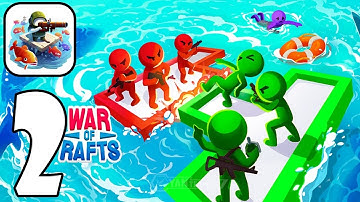 War of Rafts Survival io - Gameplay Walkthrough Part 2 Raft Army Commander (Android,iOS)