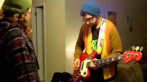 Hail the Titans in the studio - day 2 - air drums!