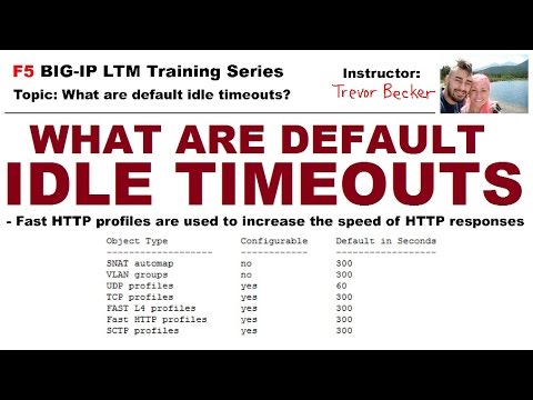 What are default idle timeouts? | Video 8 | Free F5 LTM load balancer training videos