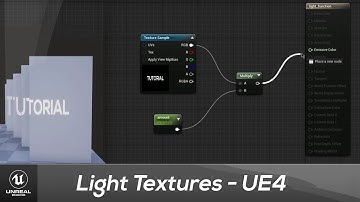 How to Project a Texture using lights in Unreal Engine - Quick UE4 Tutorial