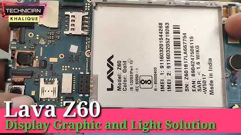 lava Z60 display graphic and light solution
