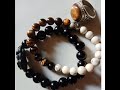 Black Obsidian Bracelet Tiger eye Ring & Tiger eye Bracelet