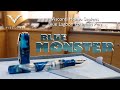 The blue monster  visconti homo sapiens blue lagoon fountain pen