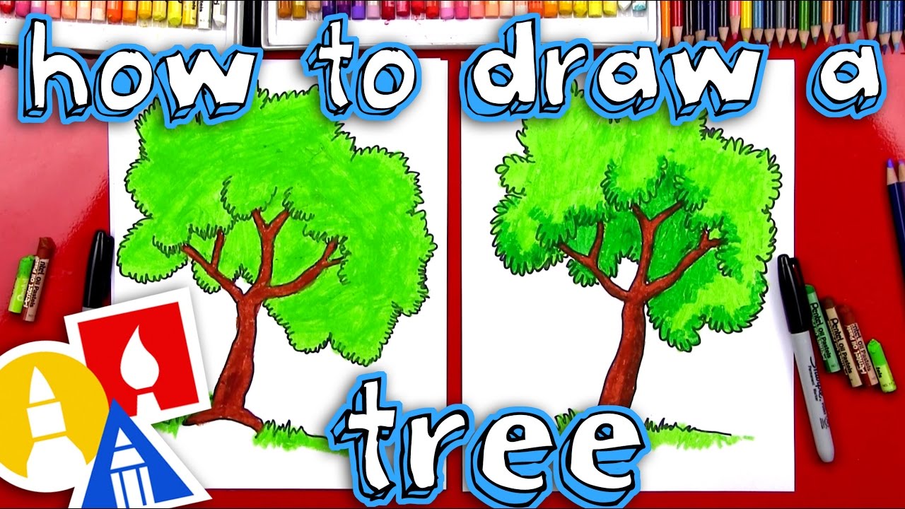 How To Draw A Tree - YouTube