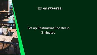 How to set up Restaurant Booster in 3 minutes