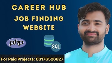 Career Hub Job Portal Website in PHP | Job Search & Recruitment System | CS619 Final Year Project