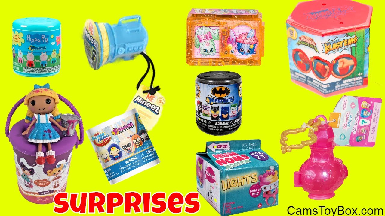 Surprise Toys Peppa Pig Mashems Blastems Num Noms Lights Mineez Fart Blaster Shopkins Lalaloopsy