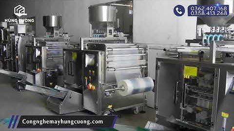 Máy đóng gói chất lỏng 4 làn (túi 4 biên)