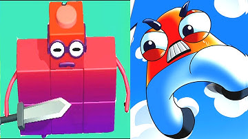 Merge Number Cube Fam Run Game Part 10 Vs Alphabet Run Letter Go Part 3