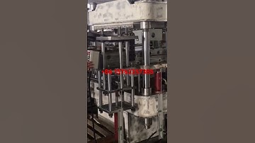 Rubber plate vulcanizing press machine with automatic opening moulds system