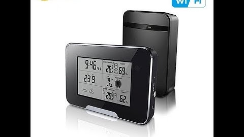 HD 1080P WiFI Weather Station Clock Hidden Camera. (operation video)