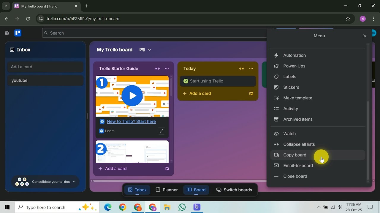 Как скопировать доску Trello
