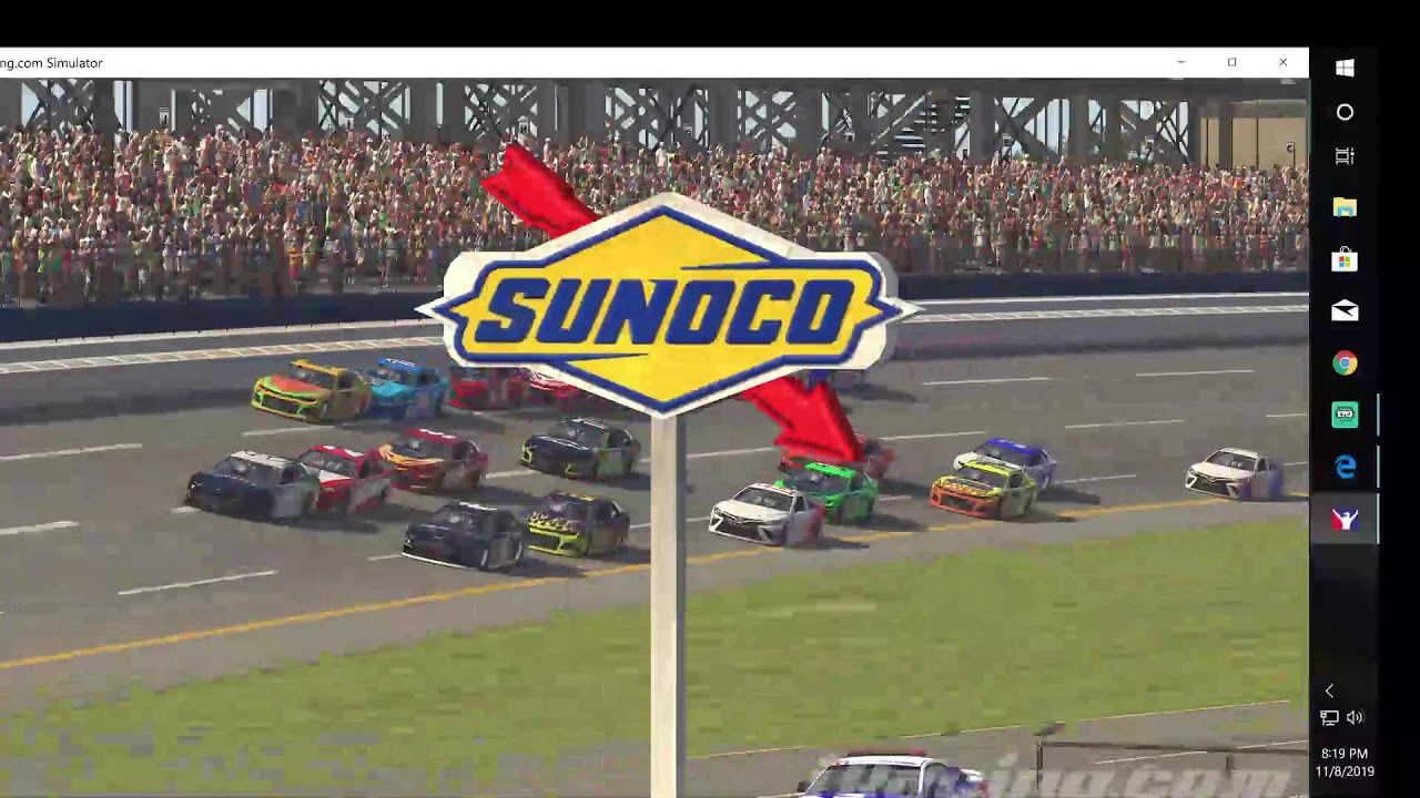 iracing Simulator - Nascar at Talladega Getting better.