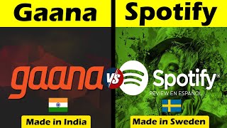 Gaana VS Spotify Music App Comparison in Hindi #shorts #short screenshot 1