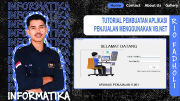 TUTORIAL PEMBUATAN APLIKASI PENJUALAN MENGGUNAKAN VB.NET