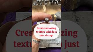 I challenge you to create texture w/just one stamp. Share and tag us! #jewelrymaking #metalstamping