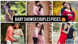 BABY SHOWER COUPLES POSES 😍| HUSBAND WIFE PHOTOSHOOT | INDIAN COUPLES POSES ❤️ #romantic #best