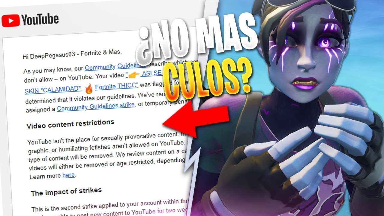 👉 ¿Y LOS CUL0S DE FORTNITE? 🔥 (YOUTUBE ME ODIA)