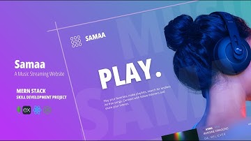 Samaa - A Music Streaming Website (Demo Video) || MERN STACK || SDP 2