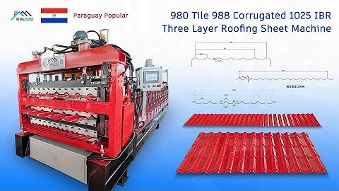 Three Layer Roofing Sheet Machine | three layer roofing sheet making machine#rollformingmachine