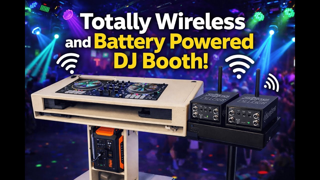 Battery Powered & Wireless DJ Booth!! 