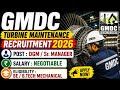 GMDC Turbine Maintenance Recruitment 2026 | DGM & Sr. Manager Vacancy | Apply Now BE/B.Tech ME