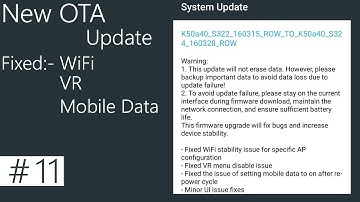New OTA Update for Lenovo K3 Note with Wifi, VR and Mobile Data bug fix