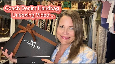 What new item from Coach will I unbox???  If you guessed the Denim Soft Tabby you are right!!!