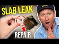 SLAB LEAK REPAIR!! New Innovative way to STOP LEAKS IMMEDIATELY!!