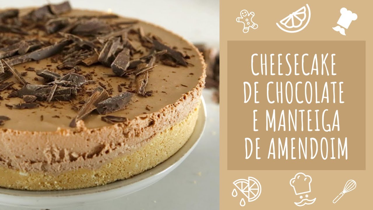 Cheesecake de chocolate e manteiga de amendoim
