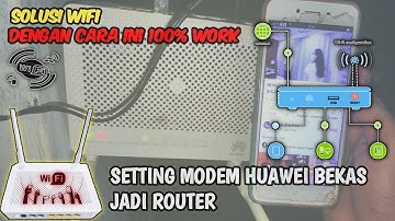 Cara Setting Modem Bekas Indihome huawei HG8245H5 Menjadi Router