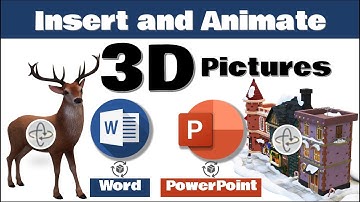 How to Insert & ANIMATE 3D Models in Microsoft Word🔥