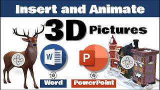 How to Insert & ANIMATE 3D Models in Microsoft Word🔥