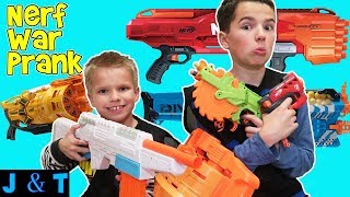 Prank Week - Nerf War - Pranking Family Jake And Ty