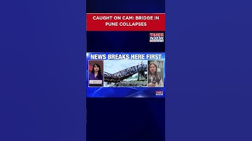 Caught On Cam: Bridge In Pune Collapses Under Weight Of Hundreds Of Tourists #shorts #viralvideo
