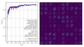 What a neural network learns during training. Video 3
