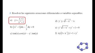 Ejercicio 3a (TP n°1: EDO. Primera Parte / GUIA AM II - UTN FRA) 📚
