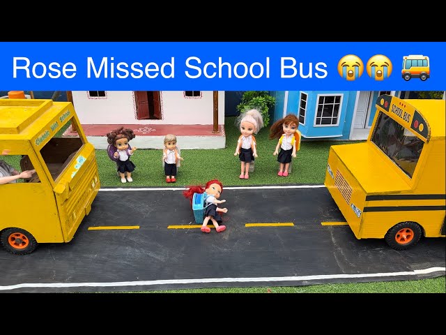 Rose Missed School Bus 😭😭 🚌 | Chutti Bommma | Classic Mini Food | Naughty Roja class=