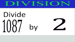 Divide     1087      by     2
