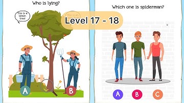 Braindom 2: Who is Lying? Fun Brain Teaser Riddles Level 17 - 18 (iOS, Android)