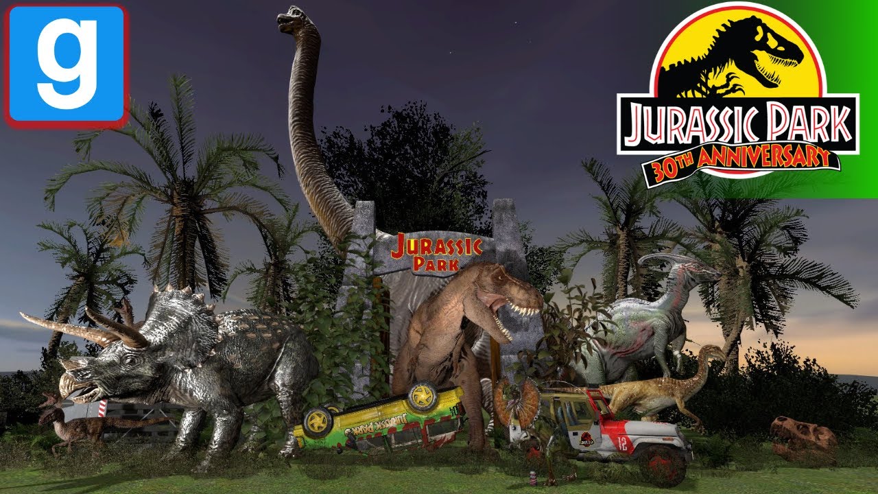 Creating a Jurassic Park 30th Anniversary Diorama in Gmod!!! (Scene