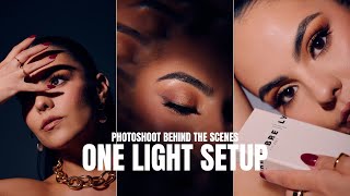 Easy One Light Setup For Beauty In Studio | Behind The Scenes