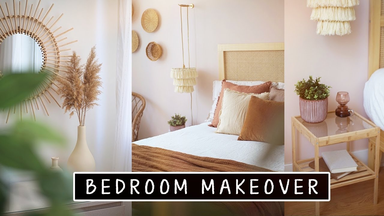 Extreme Bedroom Makeover | diy headboard & diy room decor - YouTube