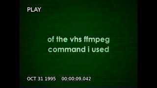 VHS FFmpeg Test @Rica_Random @Best_D3tect1veProbably 