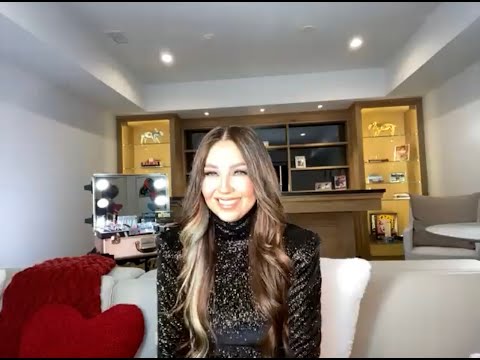 Video: Thalia Wears One Of The Pajamas From Her New Collection As A Dress